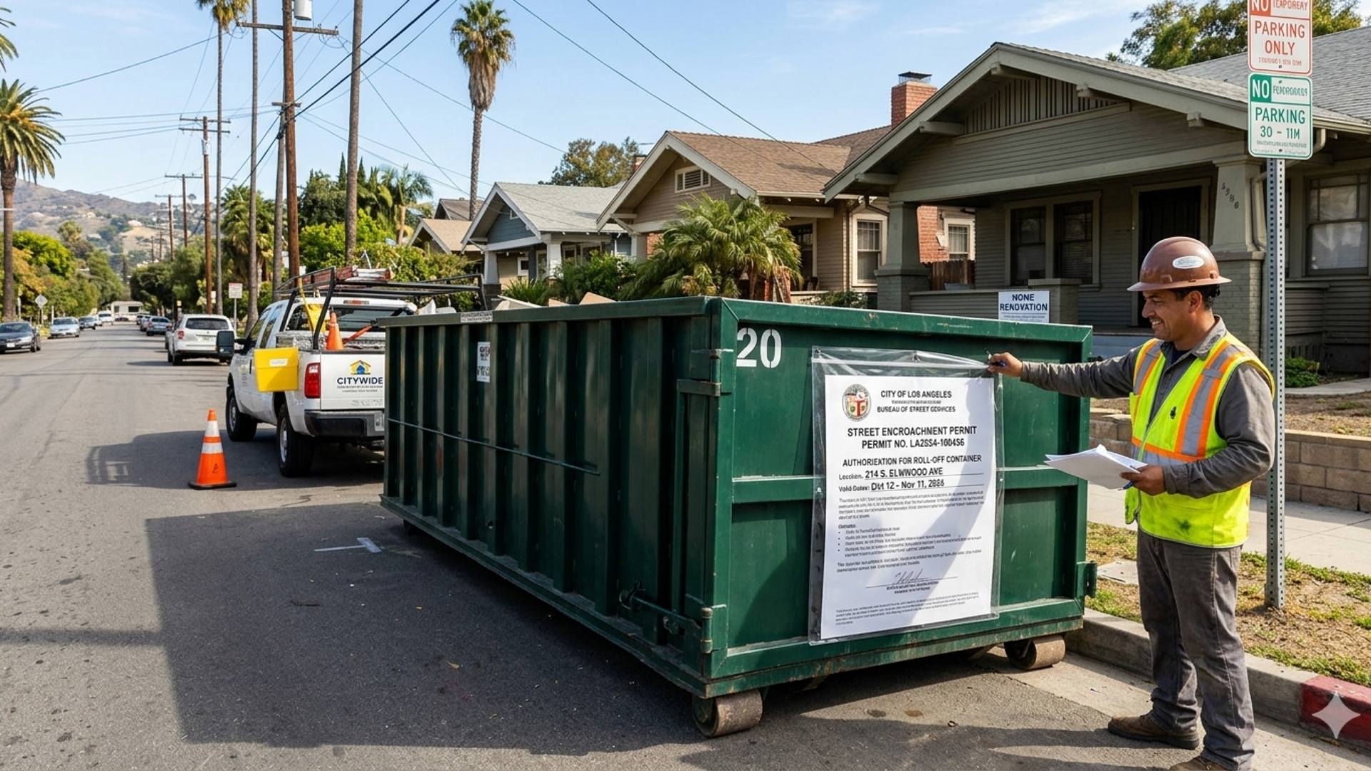 How to Secure a City of Los Angeles Dumpster Street Permit Roll Off Container Public Right of Way Authorization Without the Headache